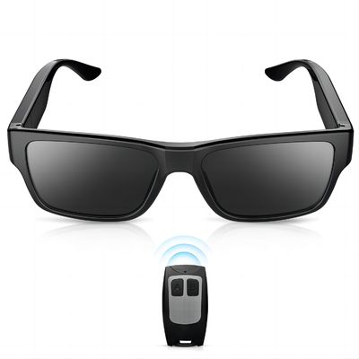 gravador de vídeo escondido 1080P Mini Video Camera Wearable dos óculos de sol do espião da câmera