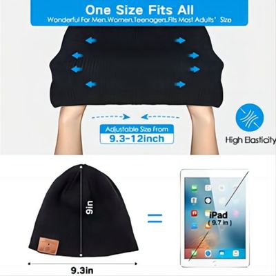 pares ajustáveis de Beanie Bluetooth Hat Easy To da música 3in1 com Smartphone