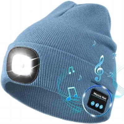 Chapéu sem fio dos fones de ouvido de Bluetooth dos fones de ouvido dos esportes exteriores com tocha