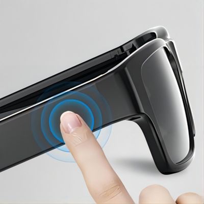 Áudio de controle remoto dos óculos de sol FHD 1080P do Smart Camera para atividades secretas