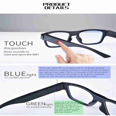 Escritório de G5 WiFi Live Streaming Video Sunglasses For/treinamento exterior/ensino/crianças