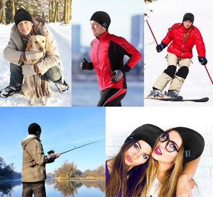 Beanie de Bluetooth para o chapéu de Bluetooth dos homens, presentes dos homens, presentes da tecnologia do Natal de Beanie Hat Black Headphones Unique das mulheres