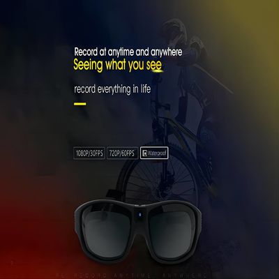 Óculos de sol impermeáveis da câmara de vídeo da ação para a snowboarding Skateboarding
