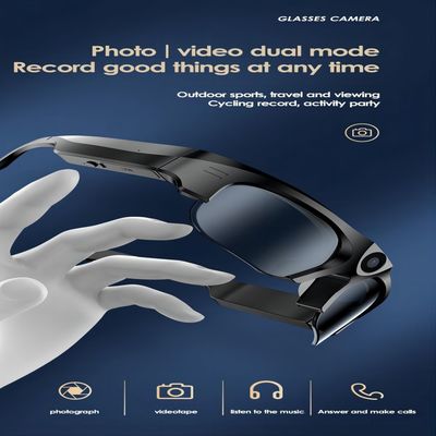 Óculos de sol video Biking de corrida de Bluetooth da gravação do laço com música aberta da orelha