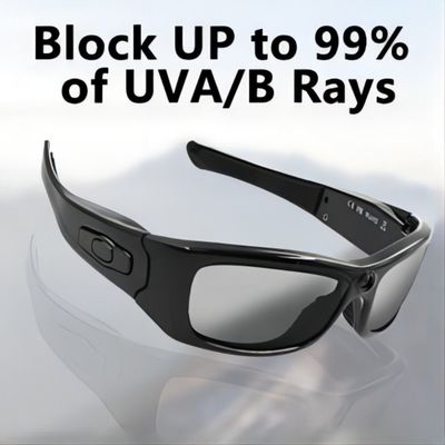 óculos de sol video de 1080P Bluetooth com gravação UV da foto da música das lentes da segurança da proteção
