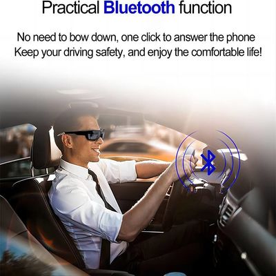 óculos de sol video de 1080P Bluetooth com gravação UV da foto da música das lentes da segurança da proteção