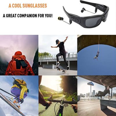 Os óculos de sol de escalada da câmera da snowboarding 1080P Bluetooth conectam com a tabuleta do telefone