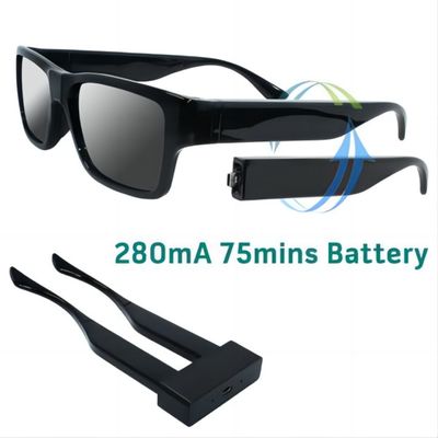 gravador de vídeo escondido 1080P Mini Video Camera Wearable dos óculos de sol do espião da câmera