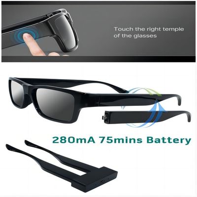Controlador remoto Spy Video Sunglasses com gravação de vídeo das imagens da tomada