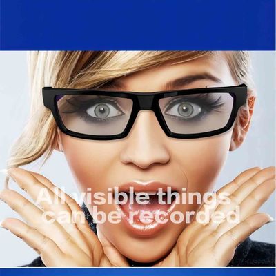 Óculos de sol escondidos TR90 da câmera um peso leve do controle 40g do toque do dedo