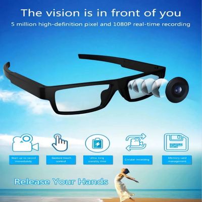 Sunglcasses escondido G2-64G com o ângulo 80° que grava a câmara de vídeo Wearable do corpo
