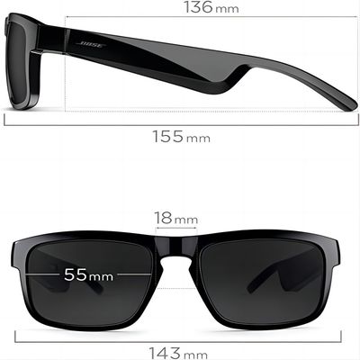 Óculos de sol audio sem fio de Bluetooth do esporte com os fones de ouvido abertos da orelha
