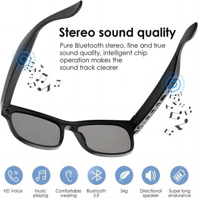 Óculos de sol video de G6 Bluetooth para a proteção das mulheres UV400 dos homens