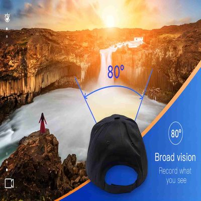 câmera incorporado escondida QHD do corpo da polícia 1000mah do tampão de 1296P CameraBaseball