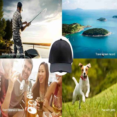 câmera incorporado escondida QHD do corpo da polícia 1000mah do tampão de 1296P CameraBaseball