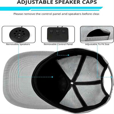 Chapéu com do chapéu ajustável do bluetooth do orador de Bluetooth o tampão esperto sem fio do telefone de orador para o esporte exterior