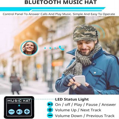 O som de alta fidelidade do boné de beisebol de Bluetooth com 24 horas de música aprecia a hora para o alpinismo, esportes da maratona, golfe