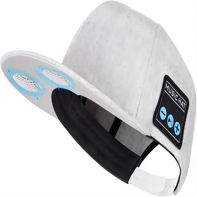 Chapéu sem fio dos fones de ouvido de Bluetooth do orador para a música e os telefonemas