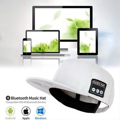 Chapéu sem fio dos fones de ouvido de Bluetooth do orador para a música e os telefonemas
