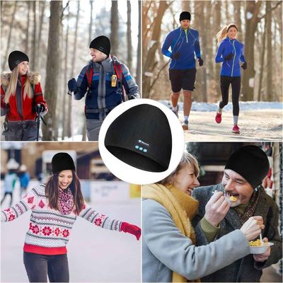 Chapéu sem fio do Beanie B5 com o bluetooth, os telefonemas Mão-livres &amp; a música jogando com calor para homens, esportes de inverno das mulheres