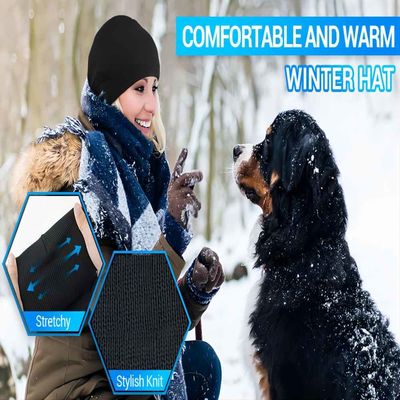 pares ajustáveis de Beanie Bluetooth Hat Easy To da música 3in1 com Smartphone