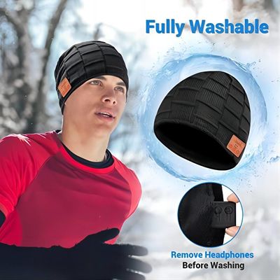 Aprecie a música mantêm Bluetooth morno Beanie Hat For Driving Climbing Skinng