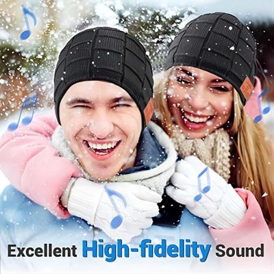 Aprecie a música mantêm Bluetooth morno Beanie Hat For Driving Climbing Skinng