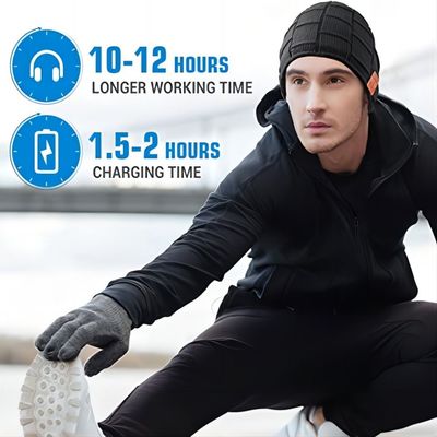 Aprecie a música mantêm Bluetooth morno Beanie Hat For Driving Climbing Skinng