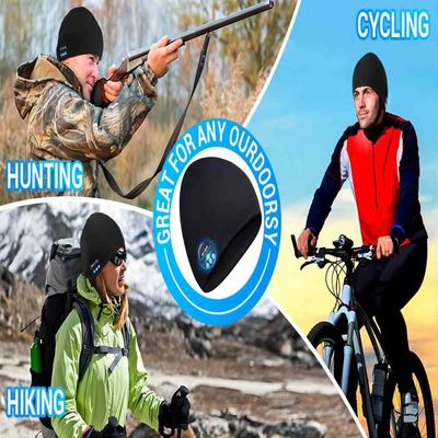 Homens de esqui de passeio de corrida de Bluetooth Beanie Hat Christmas Gifts For, mulheres, crianças