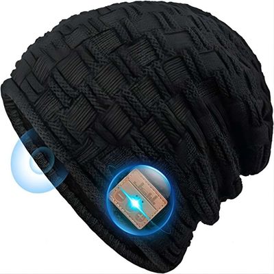 Apreciação dupla da música dos oradores de B5 Bluetooth 5,0 Beanie Hat With Wireless Headphone