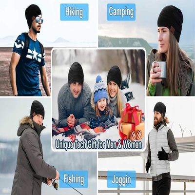 Viview Beanie Music Hat com o chapéu ajustável do bluetooth do orador do bluetooth para esportes exteriores esqui do inverno, caça