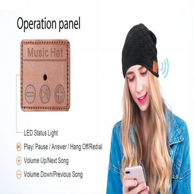 Chapéu da música de Viview com o chapéu ajustável do vioce do orador do bluetooth do bluetooth que armazena presentes dos stuffers para os homens das mulheres adolescentes