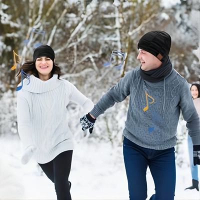 Beanie Hat com Bluetooth, fones de ouvido de Bluetooth para fazer a telefone a música calls&amp;play para movimentar-se, alpinismo, esporte da canoa