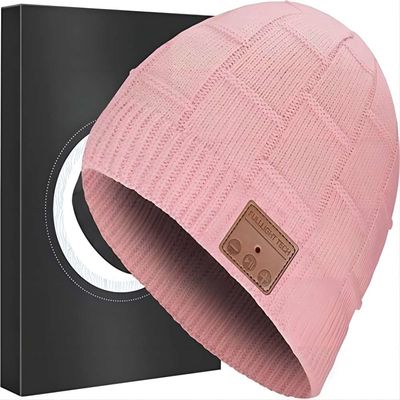 Chapéu do Beanie da música, presentes para homens, mulheres, meninos adolescentes, menina adolescente, Stuffer original Mens Womens Him da meia do Natal da tecnologia