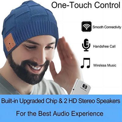 Estéreo sem fio do chapéu HD de Bluetooth de lãs construído em Mic Christmas Electronic Gifts