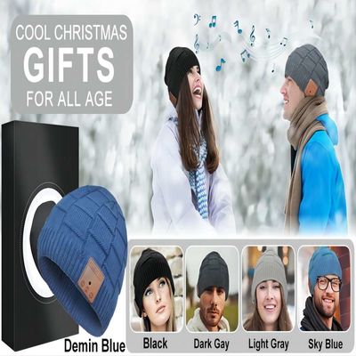 Presentes da tecnologia de Bluetooth Beanie Headphones Hat Unique Christmas