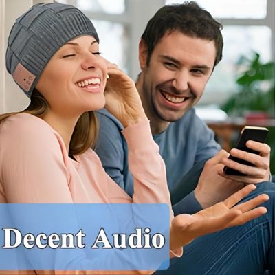 Tampão da malha do inverno de Bluetooth Beanie Hat Headphone Music Hat das mulheres dos homens