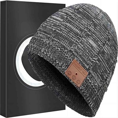 Bluetooth Beanie Hat Knit Music Hat sem fio para o ciclismo, patinagem artística, caminhando