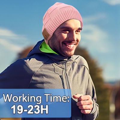 Fones de ouvido Bluetooth Beanie Hat Music Listening Warm de Wrieless Windproof