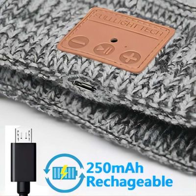 inverno, caminhando, escalando, Bluetooth movimentando-se Beanie Hat With Wireless Headset BT5.0
