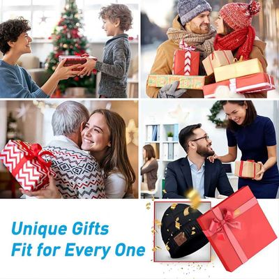 Mulheres dos homens ele seus presentes dos Stuffers de Beanie Novelty Headwear Christmas Stocking do chapéu de Bluetooth