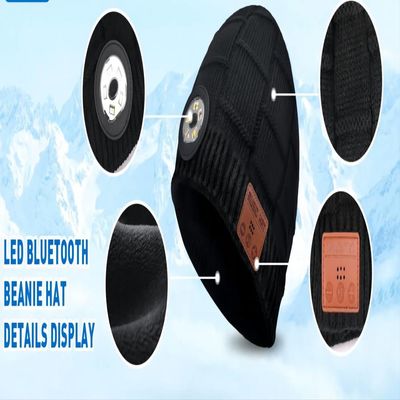 Mulheres dos homens ele seus presentes dos Stuffers de Beanie Novelty Headwear Christmas Stocking do chapéu de Bluetooth
