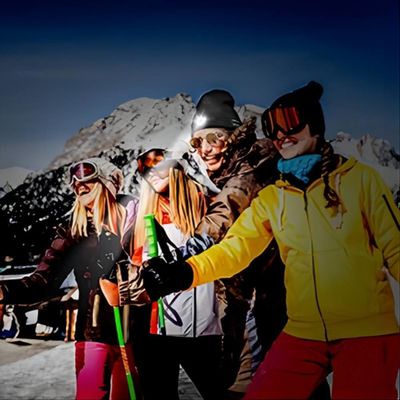 Diodo emissor de luz destacável Beanie Hat With Front Light de Bluetooth para a pesca da noite