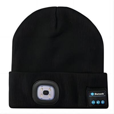 As mãos unisex do diodo emissor de luz Beanie With Light USB Rechargable livram o tampão do farol de 4 diodos emissores de luz