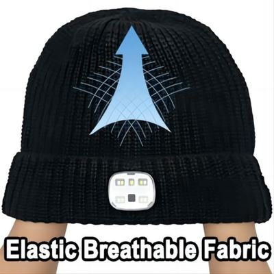 O farol do diodo emissor de luz Bluetooth Beanie With, USB unisex Rechargable entrega a mulheres livres dos faróis homens presentes para o paizinho ele marido