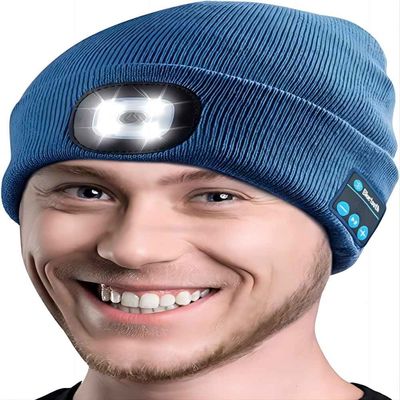 Chapéu sem fio dos fones de ouvido de Bluetooth dos fones de ouvido dos esportes exteriores com tocha