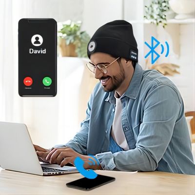 chapéu video de 2K FHD com o bluetooth, jogando a gravação de vídeo clip Mão-livre para callings do telefone em atividades do inverno