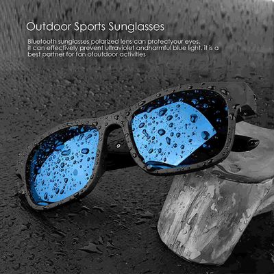 Música impermeável sem fio dos óculos de sol IPX4 Bluetooth com preto aberto do estilo da orelha