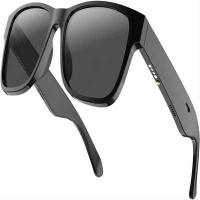 Mulheres Bluetooth Sunglasss dos homens com oradores e da música aberta da orelha de Mics vidros espertos audio